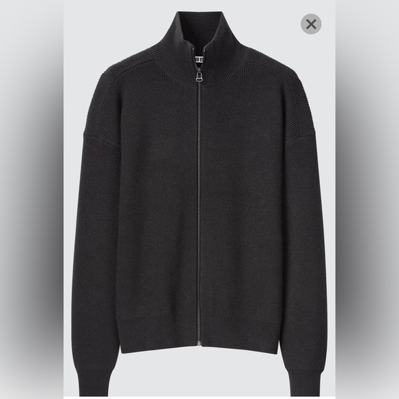 Uniqlo U Merino-Blend Full-Zip Long-Sleeve Sweater Size XS RARE - Picture 1 of 8